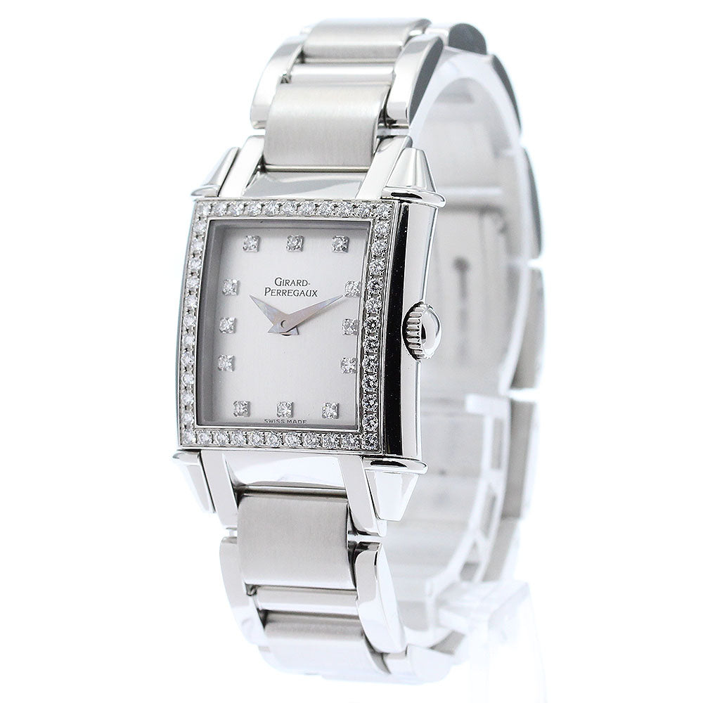 GIRARD PERREGAUX vintage 2592 12P diamond diamond bezel QZ Ladies Watch_871882