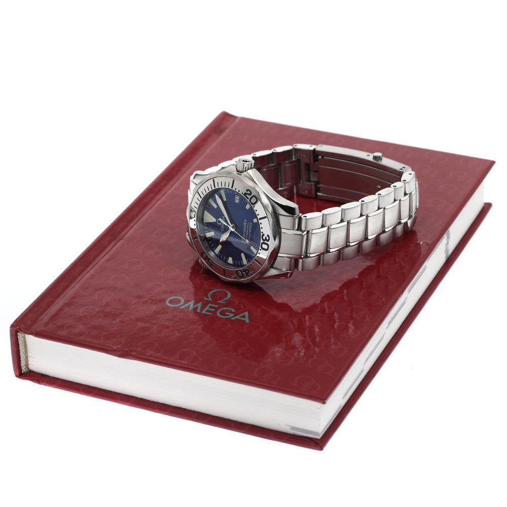 OMEGA Seamaster300 2263.80 Date Blue Dial Quartz Boy's Watch_871891