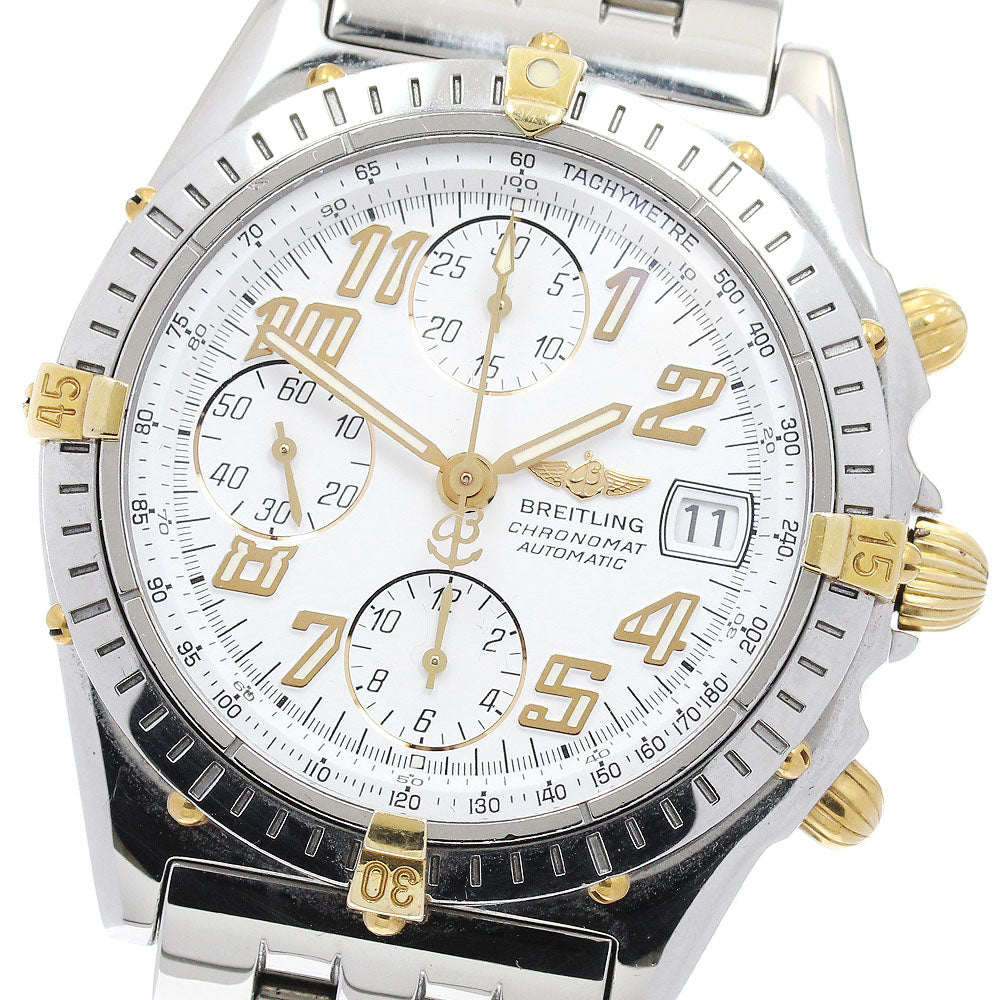 BREITLING Chronomat Bikoro B13050.1 Date white Dial Automatic Men's Watch_871892