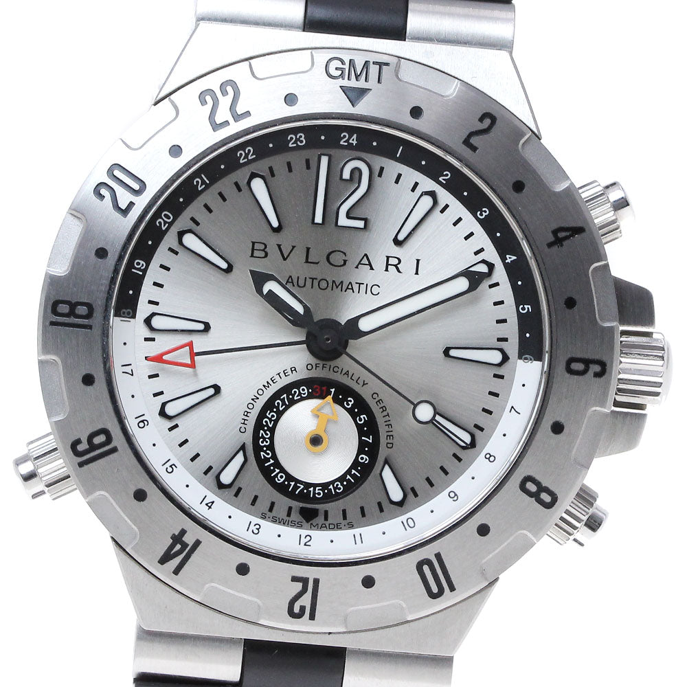 BVLGARI Diagono GMT GMT40S Silver Dial Automatic Men's Watch_871898