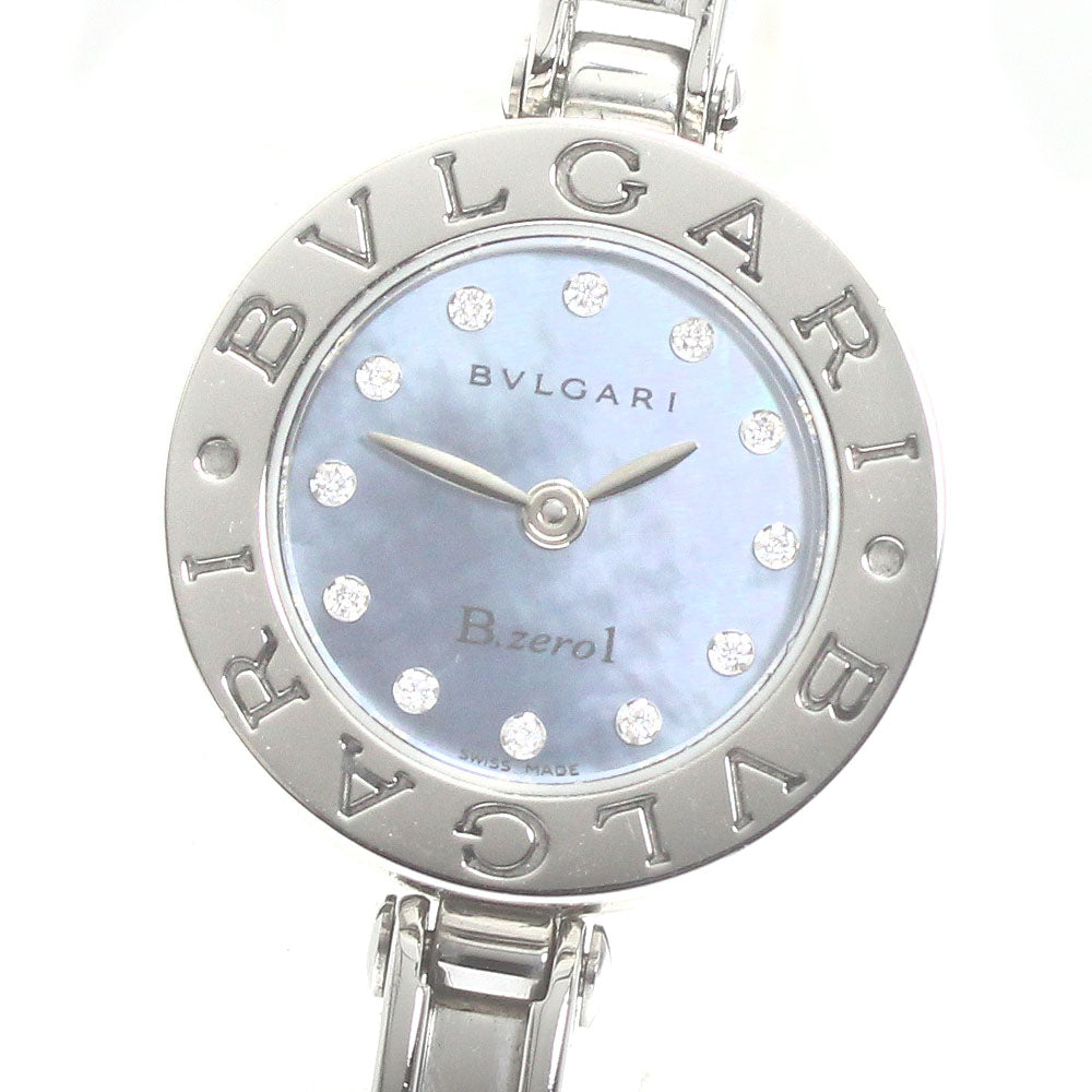 BVLGARI B-zero1 BZ22S 12P diamond bangle S size Blue shell Dial Quartz Ladies Watch_871915