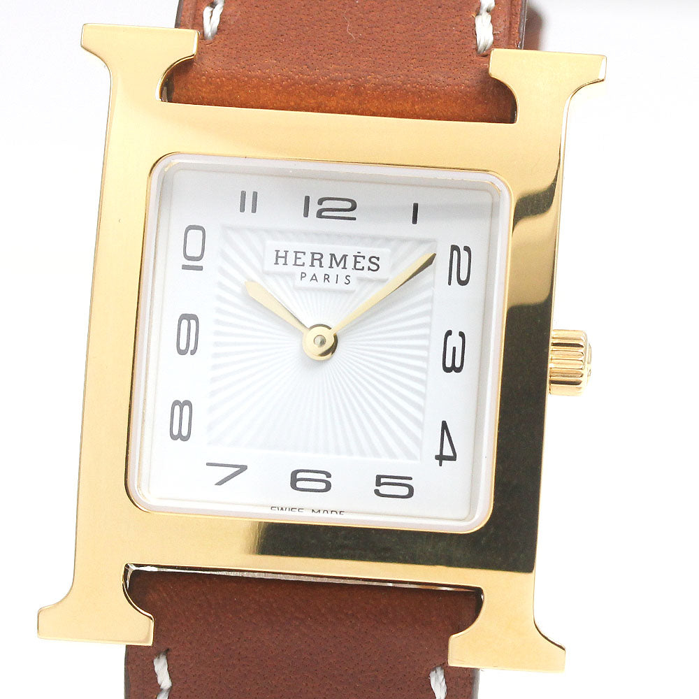 HERMES H watch HH1.510 white Dial Quartz Boy's Watch_871929