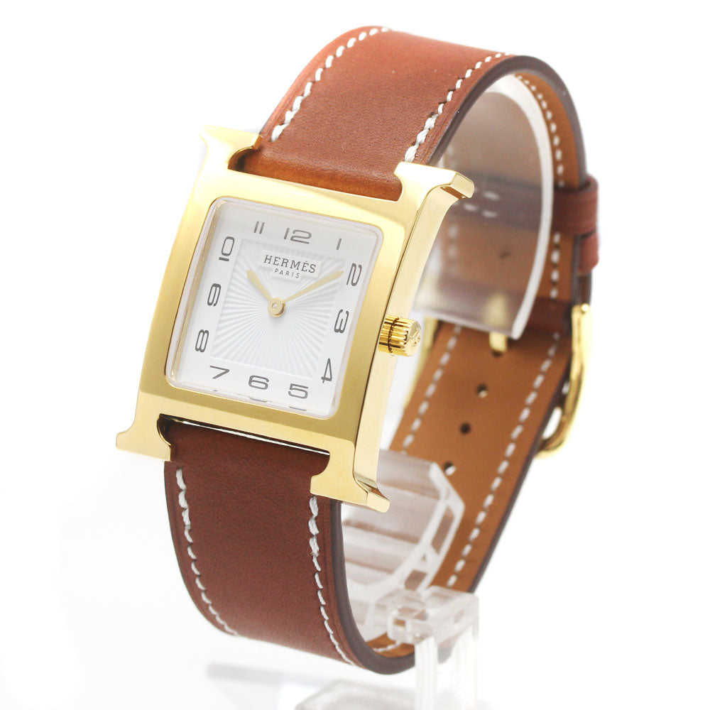 HERMES H watch HH1.510 white Dial Quartz Boy's Watch_871929