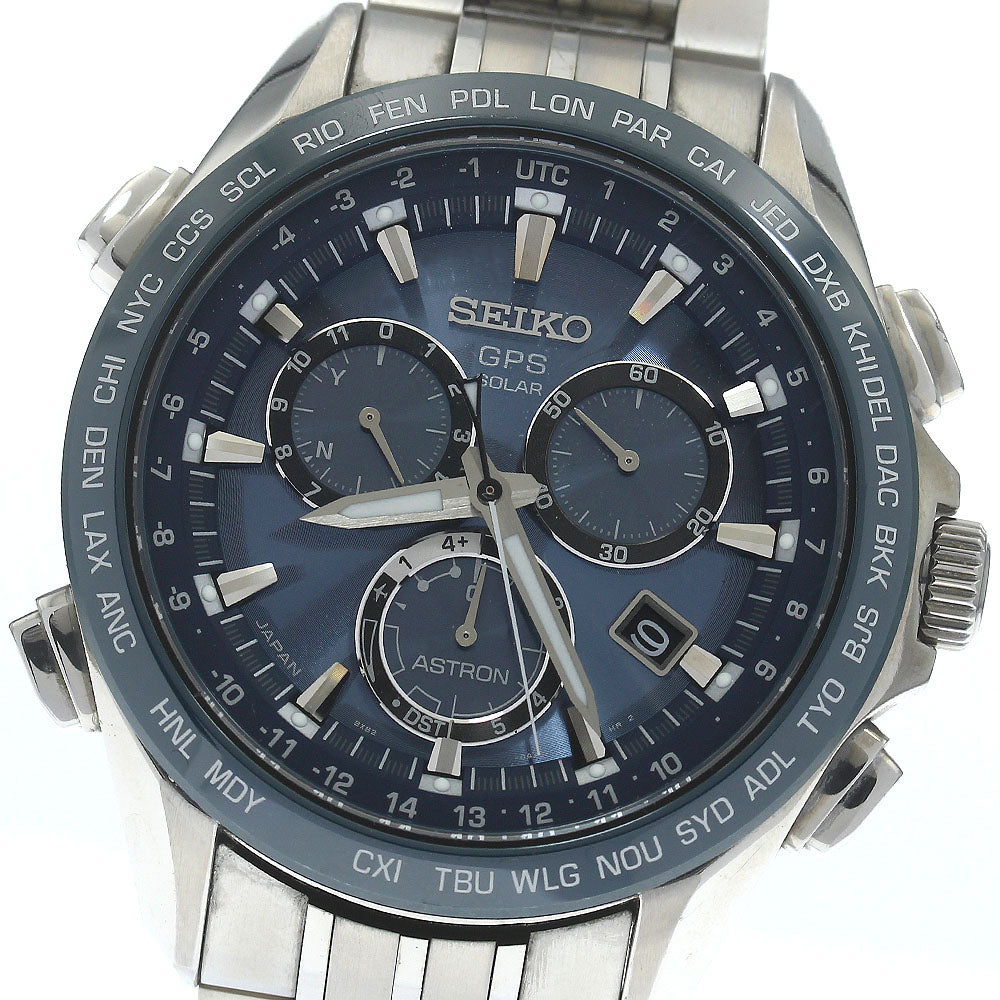 SEIKO Astron SBXB005/8X82-0AB0 GPS Solar Powered Radio Men's Watch_871937