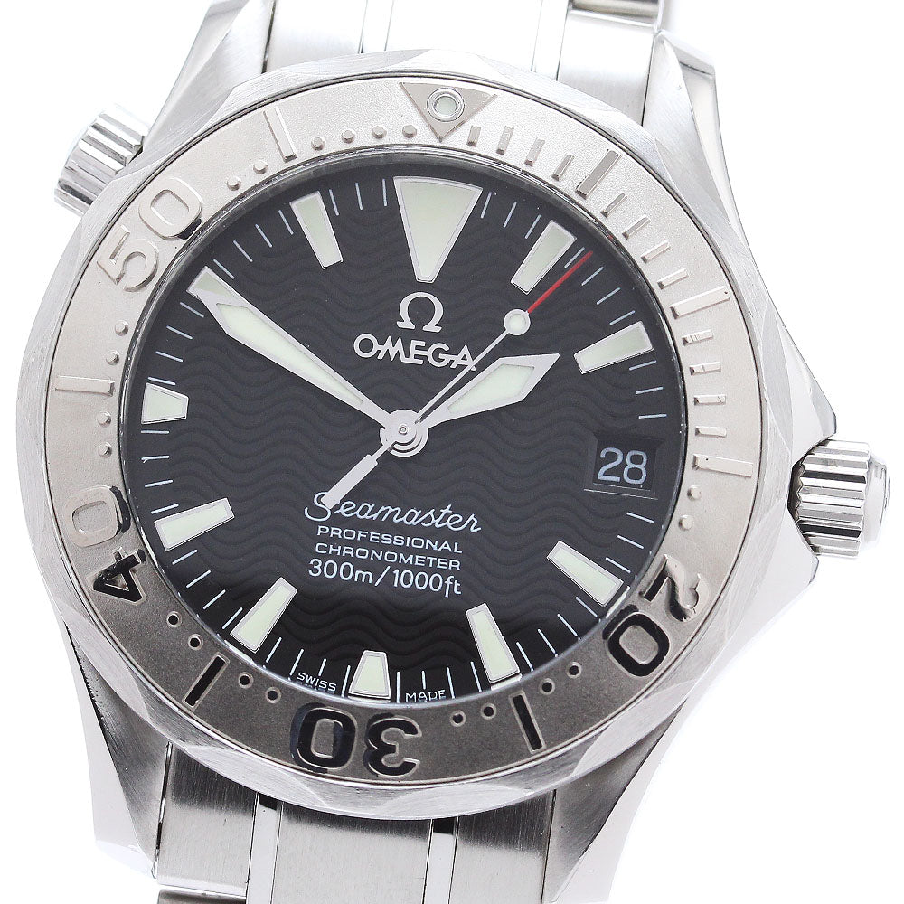 OMEGA Seamaster300 2236.50 WG bezel black Dial Automatic Boy's Watch_871938