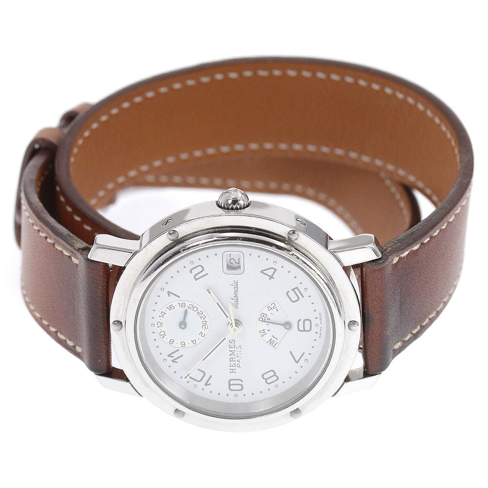 HERMES Clipper CL5.710 Double Tour white Dial Automatic Men's Watch_871942