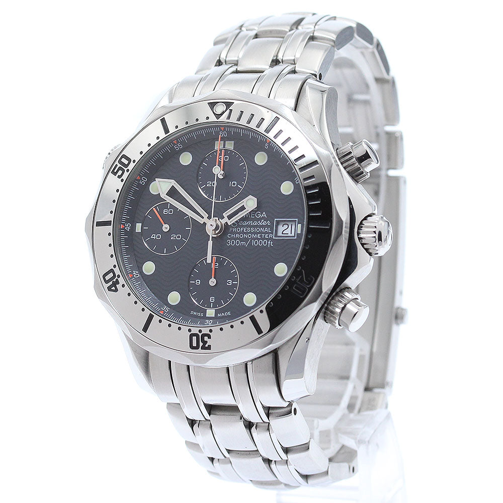 OMEGA Seamaster300 2598.80 Date Chronograph Navy Dial Automatic Men's _871955