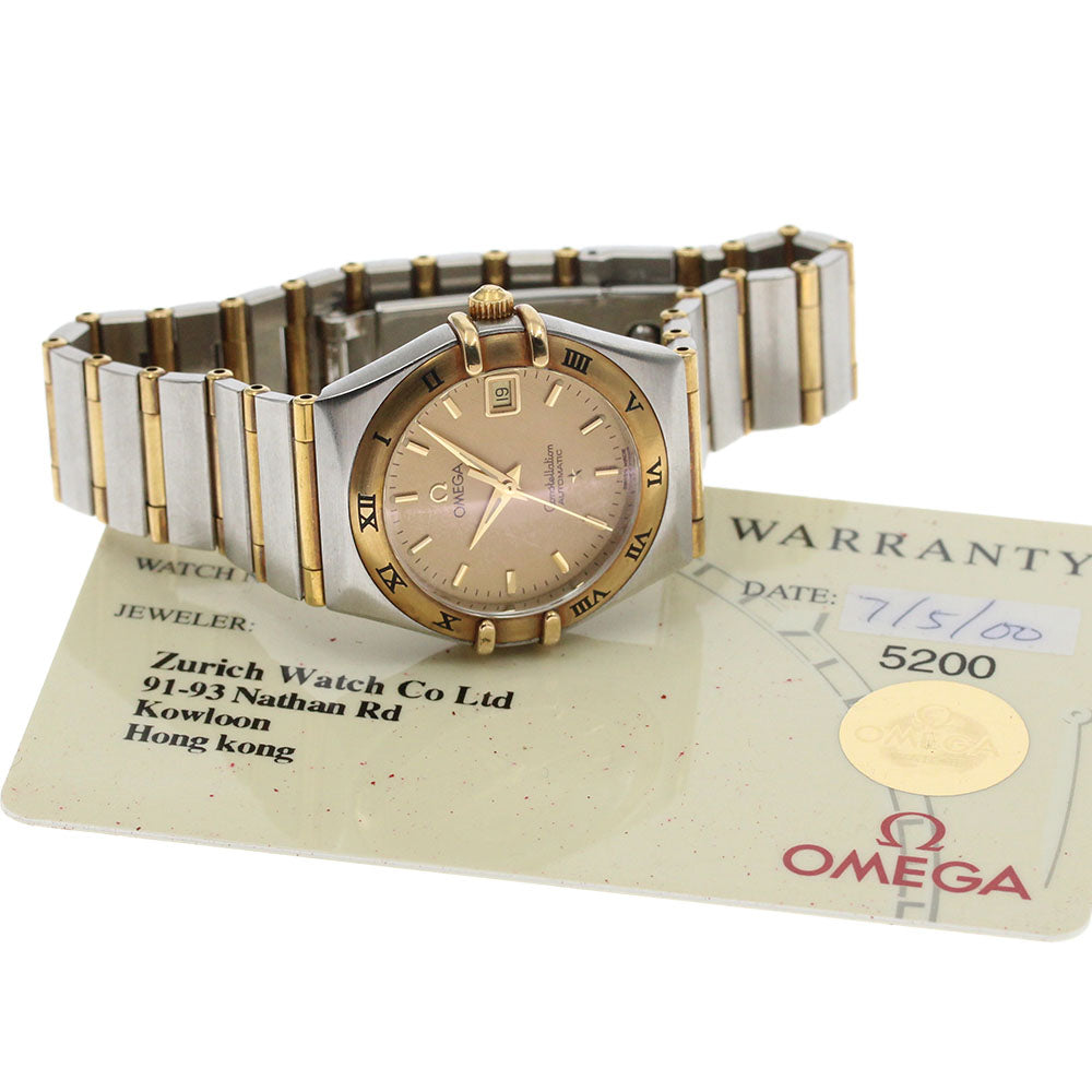 OMEGA Constellation 1292.10 Date Full bar Gold Dial Automatic Ladies_871958