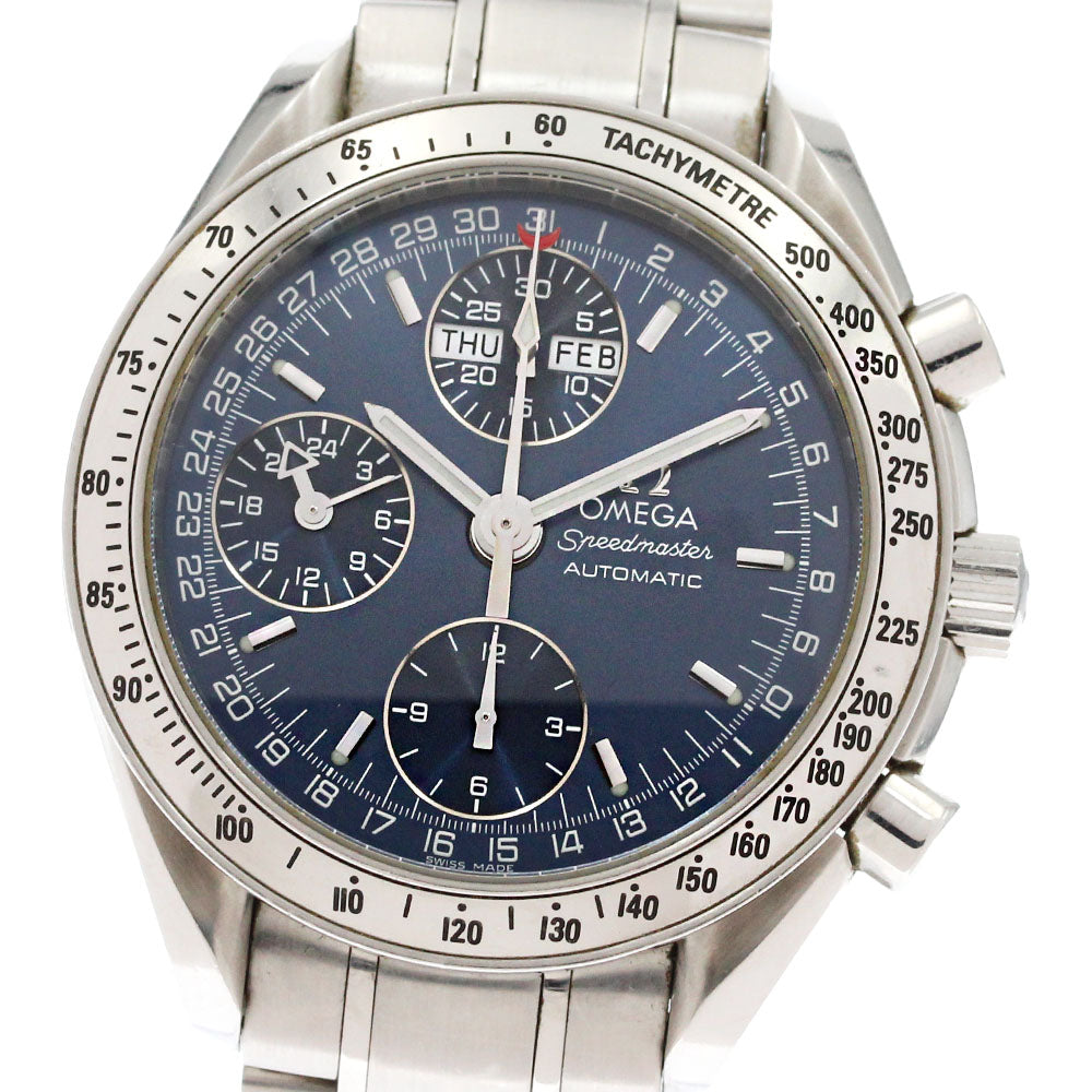 OMEGA Speedmaster 3523.80 Triple calendar chronograph blue Dial Automatic Men's Watch_871964