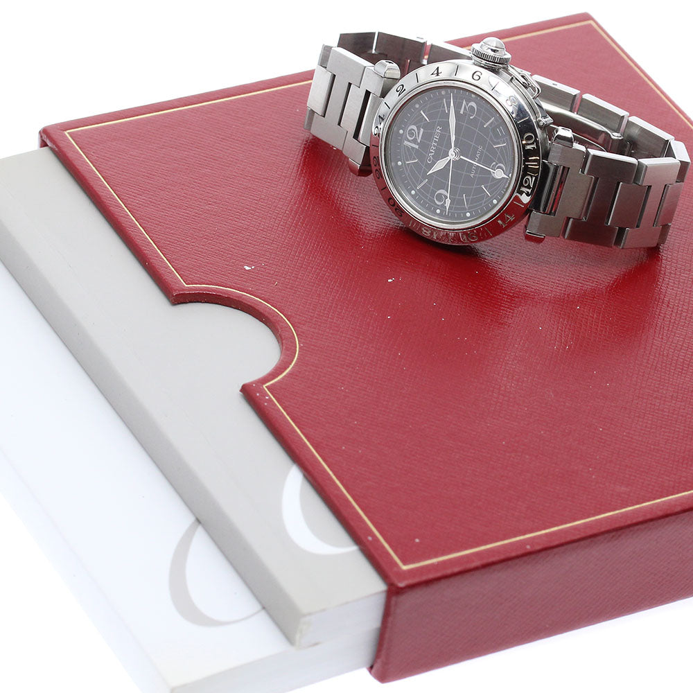 CARTIER Pasha C Meridian W31079M7 Date black Dial Automatic Boy's Watch_871982