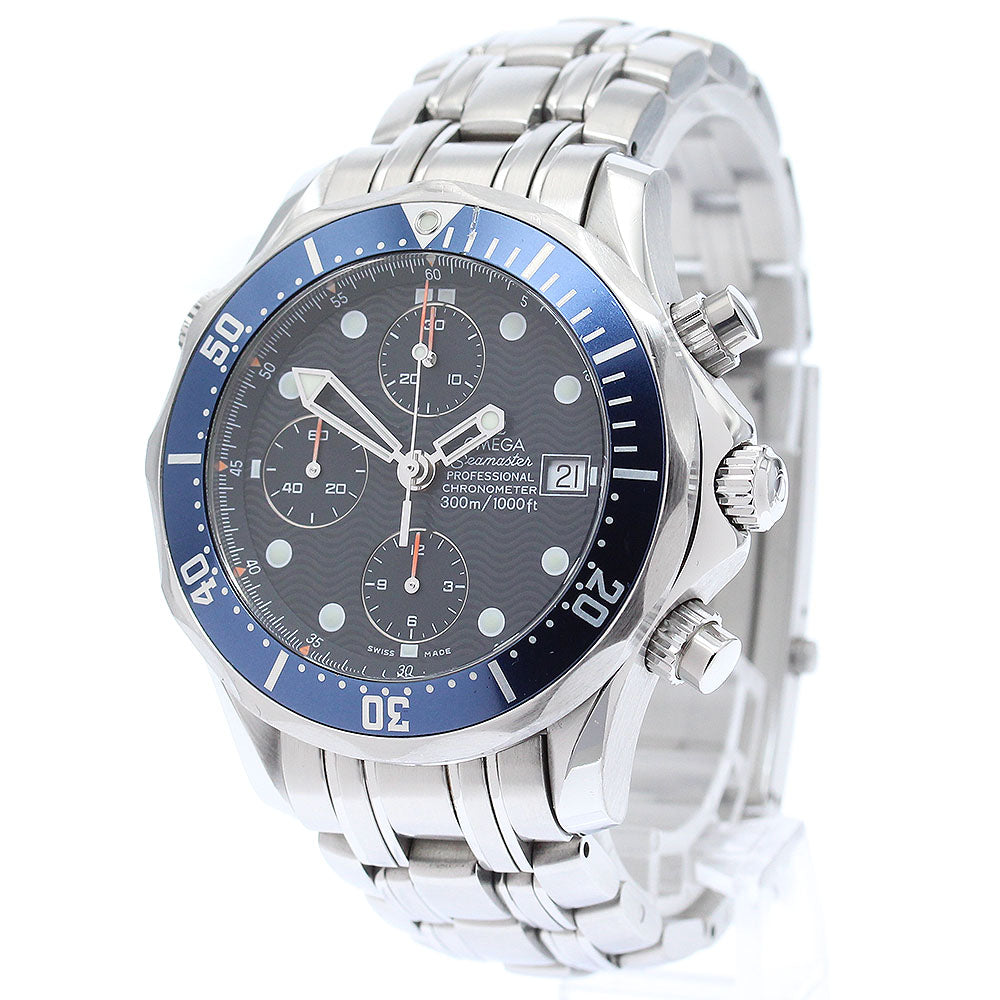 OMEGA Seamaster300 2599.80 Date Chronograph Navy Dial Automatic Men's _871996