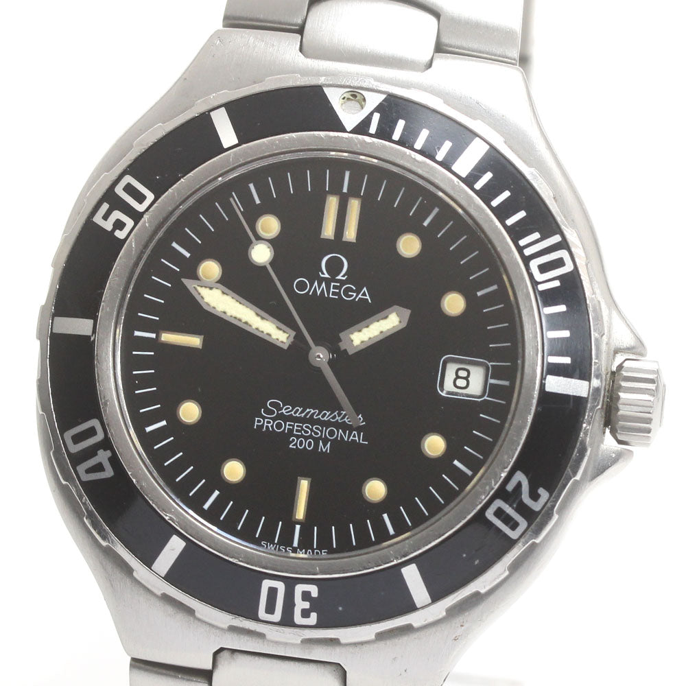 OMEGA Seamaster200 Date Black Dial Quartz Men's Watch_872000