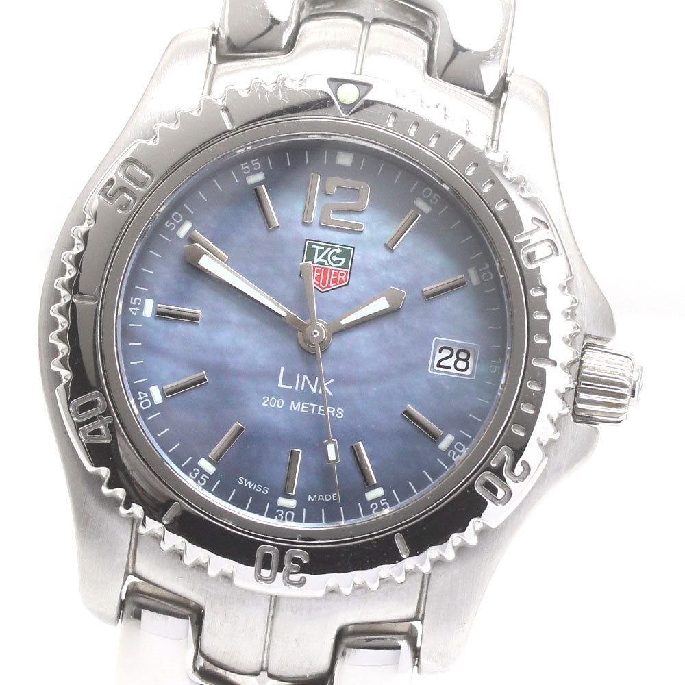 TAG HEUER Link WT121L Date Blue shell Dial Quartz Men's Watch_872014