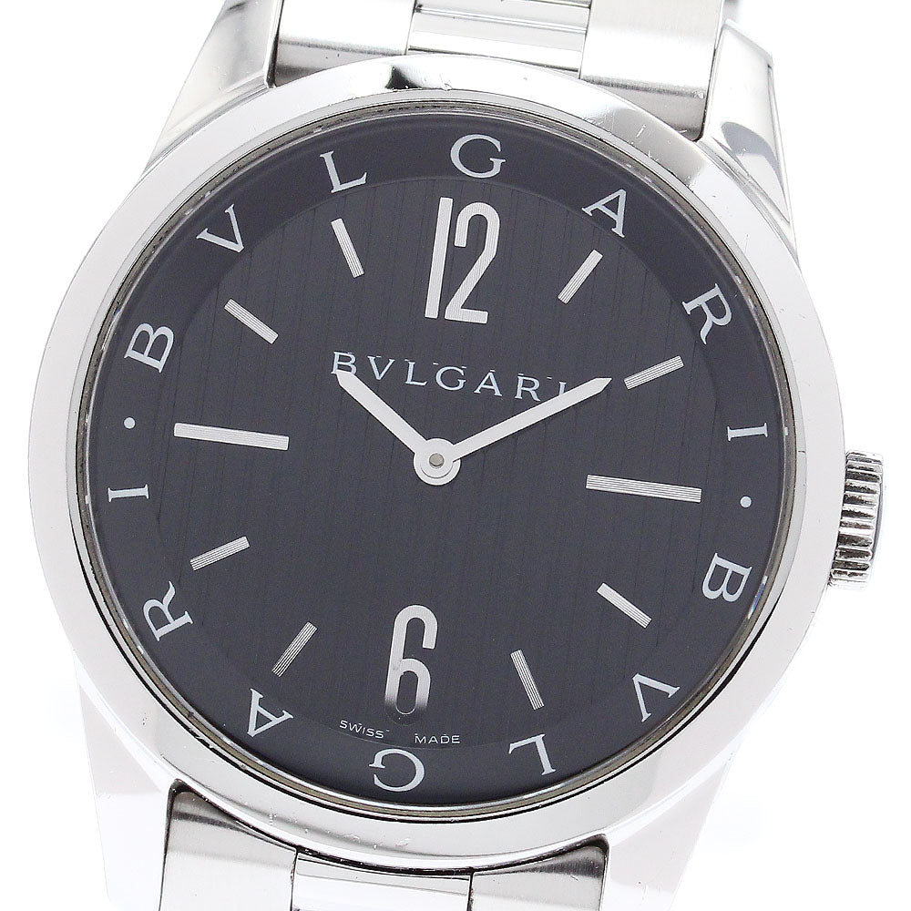 BVLGARI Solo tempo ST37S Black Dial Quartz Men's Watch_872021