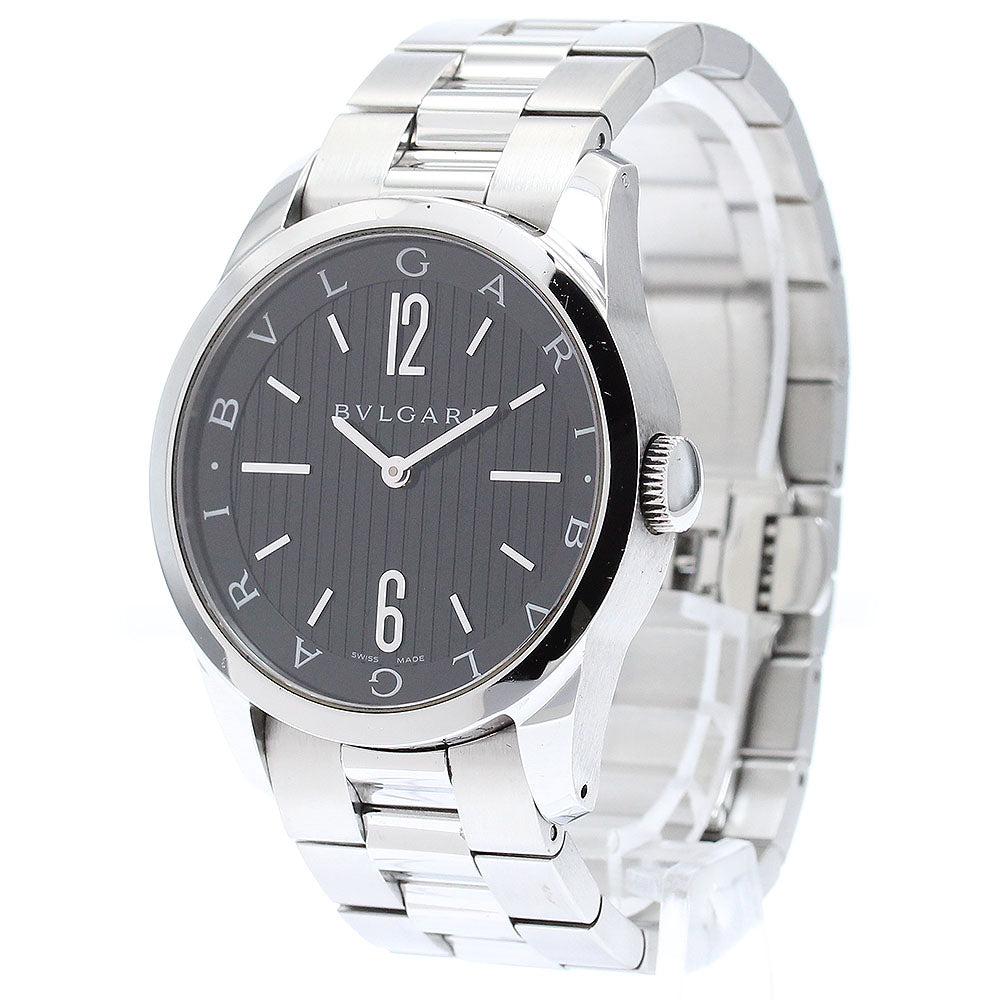 BVLGARI Solo tempo ST37S Black Dial Quartz Men's Watch_872021