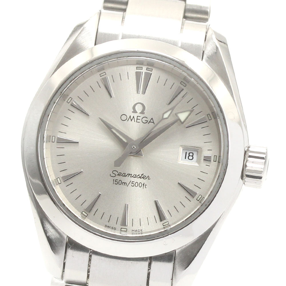 OMEGA Seamaster Aqua Terra 2577.30 Date Silver Dial Quartz Ladies Watch_872028