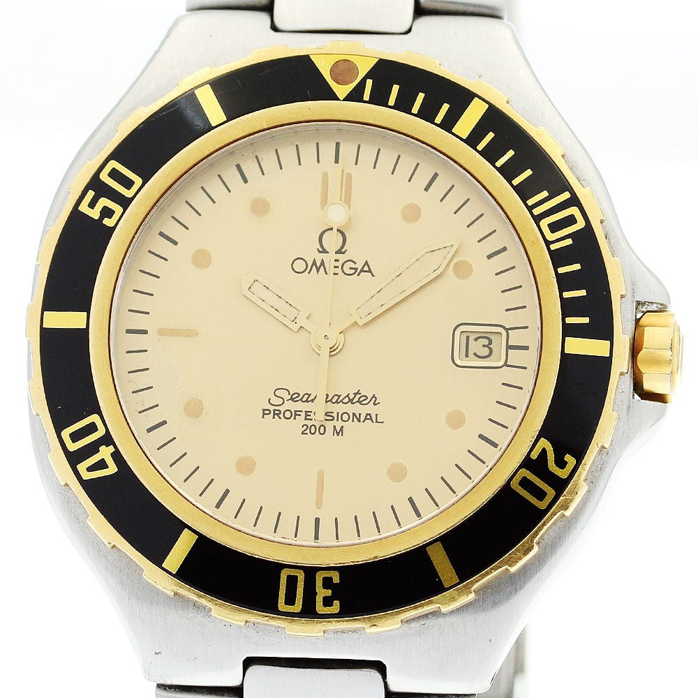 OMEGA Seamaster200 YG bezel gold Dial Quartz Men's Watch_872029