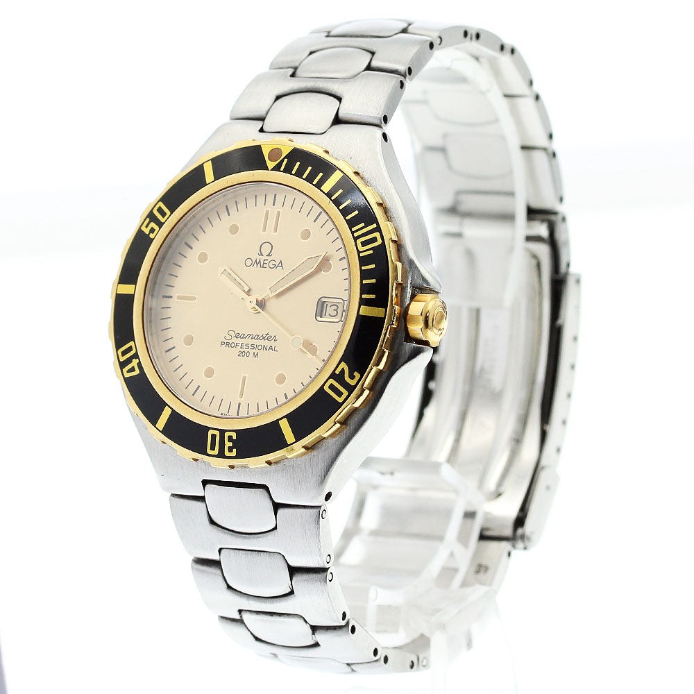 OMEGA Seamaster200 YG bezel gold Dial Quartz Men's Watch_872029