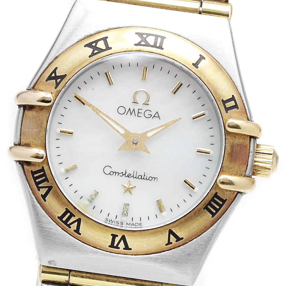 OMEGA Constellation 1272.70 full bar White shell Dial Quartz Ladies Watch_872063