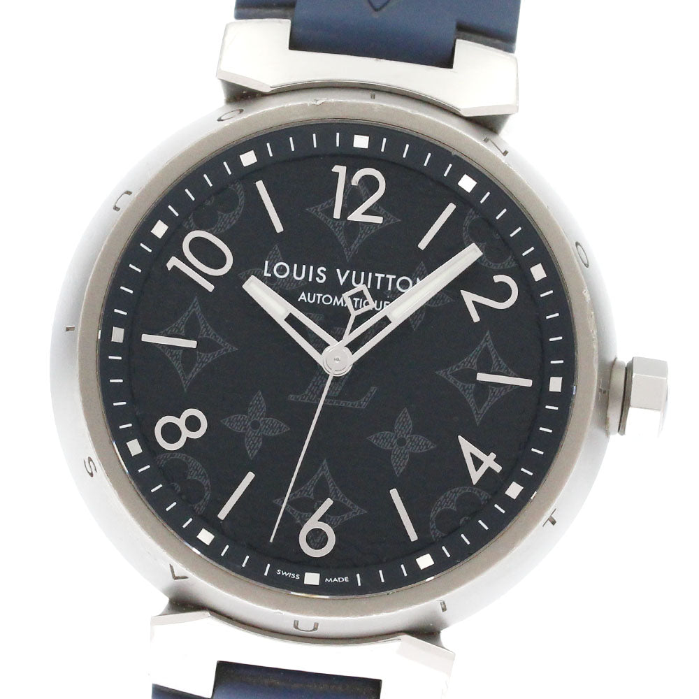 LOUIS VUITTON Tambour Otomatic GM Monogram Eclipse QA140 AT Men's Watch_872065