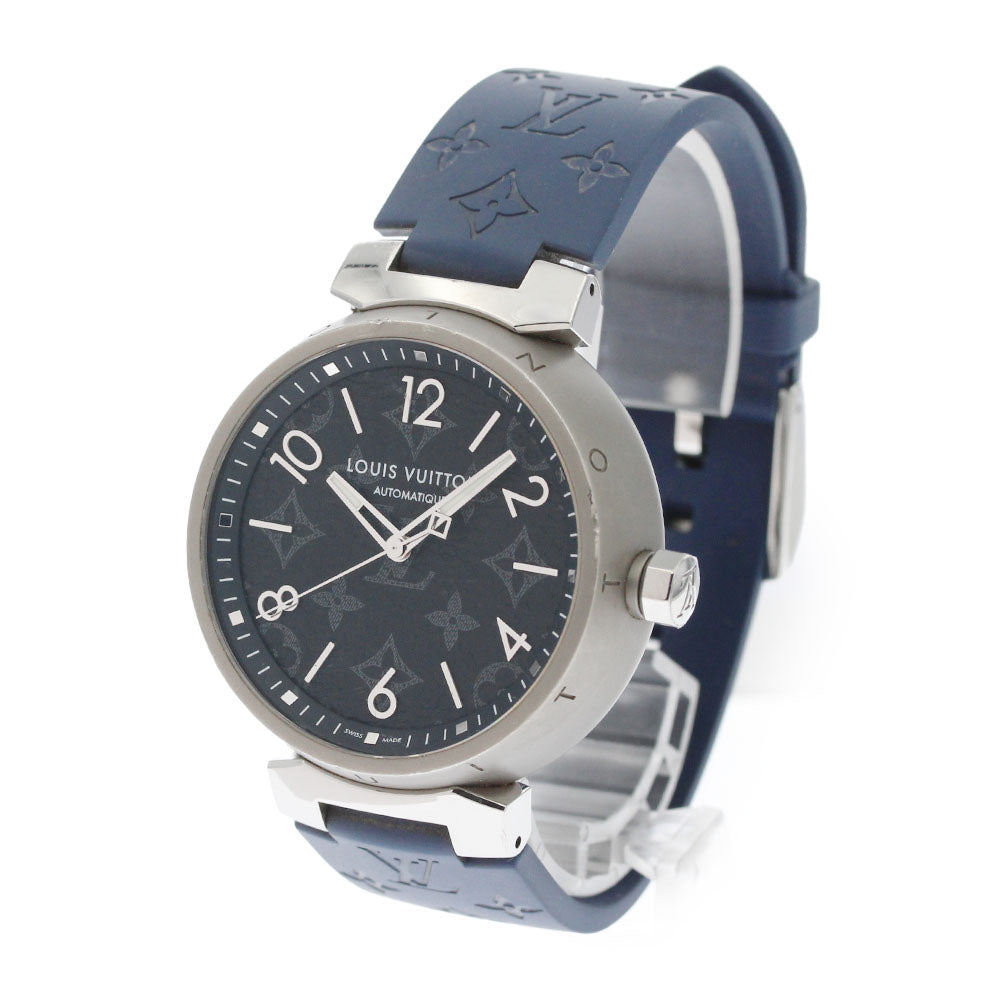 LOUIS VUITTON Tambour Otomatic GM Monogram Eclipse QA140 AT Men's Watch_872065