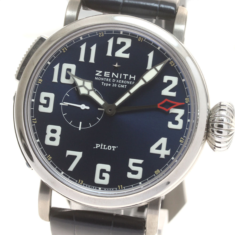 ZENITH Pilot Type 20 GMT 150th Anniversary Model 95.2430.693/51.C751 blue Dial Automatic Men's Watch_872076