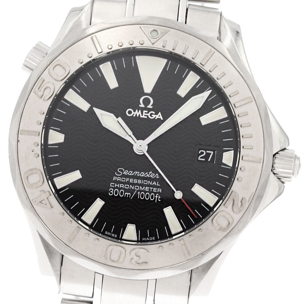 OMEGA Seamaster300 2230.50 WG bezel date black Dial Automatic Men's Watch_872084