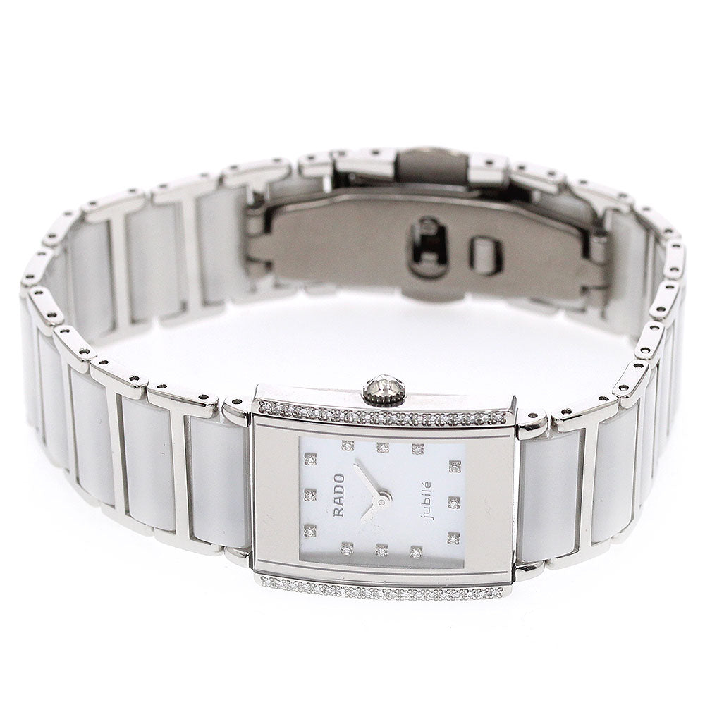 RADO Diastar Jubilee Diamond bezel 12P White shell Dial Quartz Ladies Watch_872325