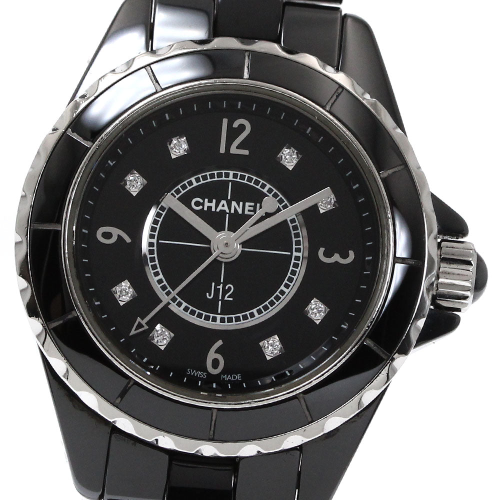 CHANEL J12 H2569 8P diamond black Dial Quartz Ladies Watch_872420