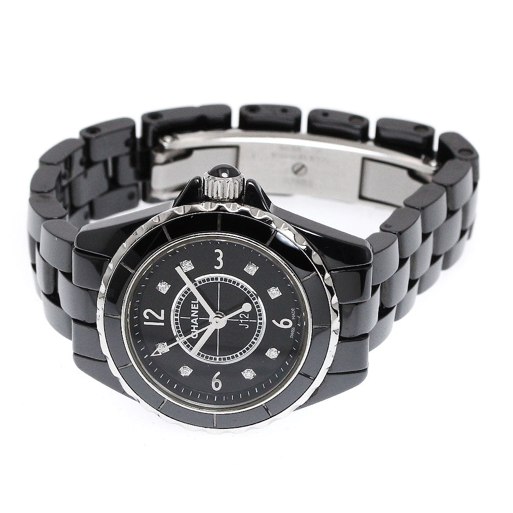CHANEL J12 H2569 8P diamond black Dial Quartz Ladies Watch_872420
