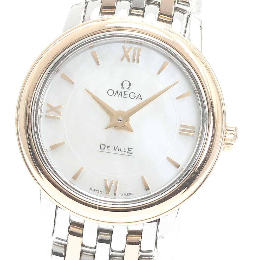 OMEGA De Ville Prestige 424.20.24.60.05.002 SS/K18PG Quartz Ladies_872429
