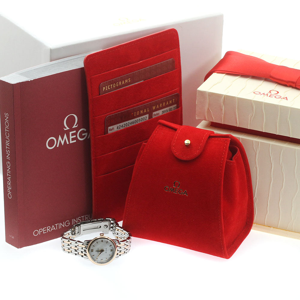 OMEGA De Ville Prestige 424.20.24.60.05.002 SS/K18PG Quartz Ladies_872429