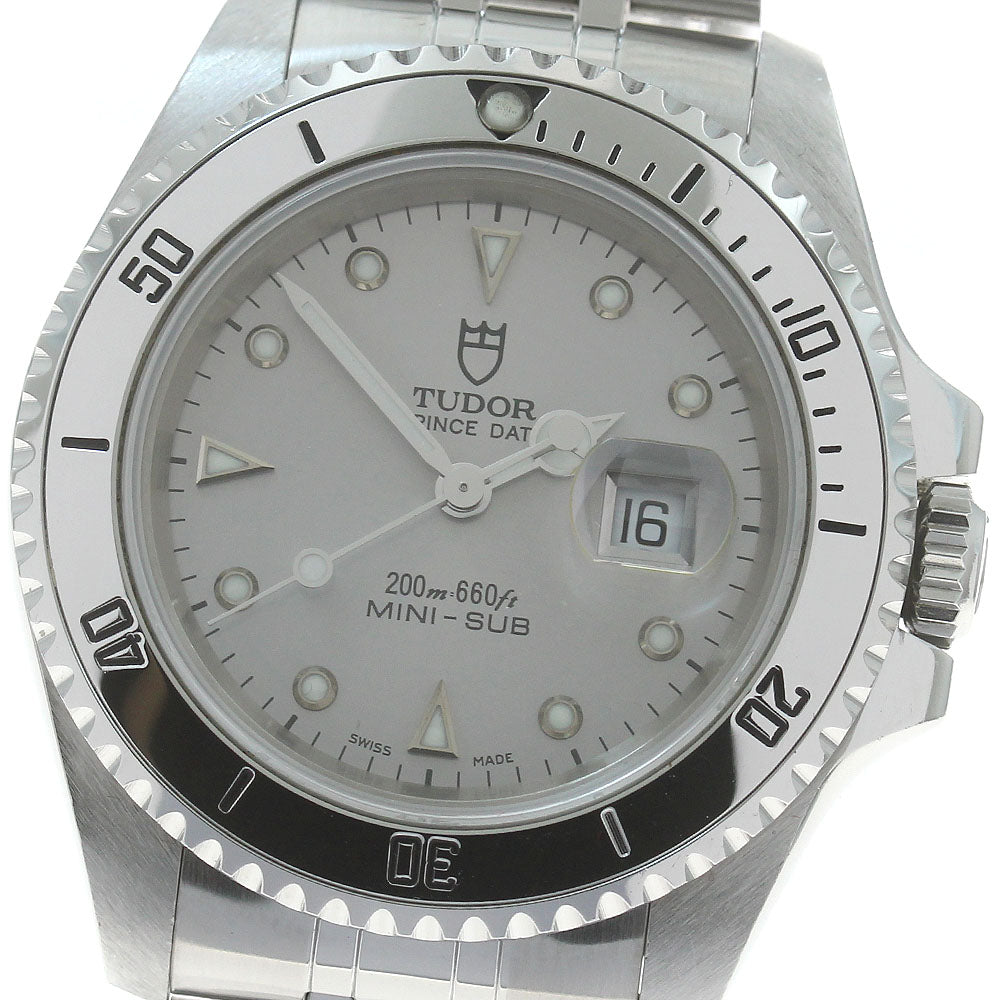 TUDOR Prince Date Mini Sub 73190 Cal.2671 Silver Dial Automatic Boy's_872432