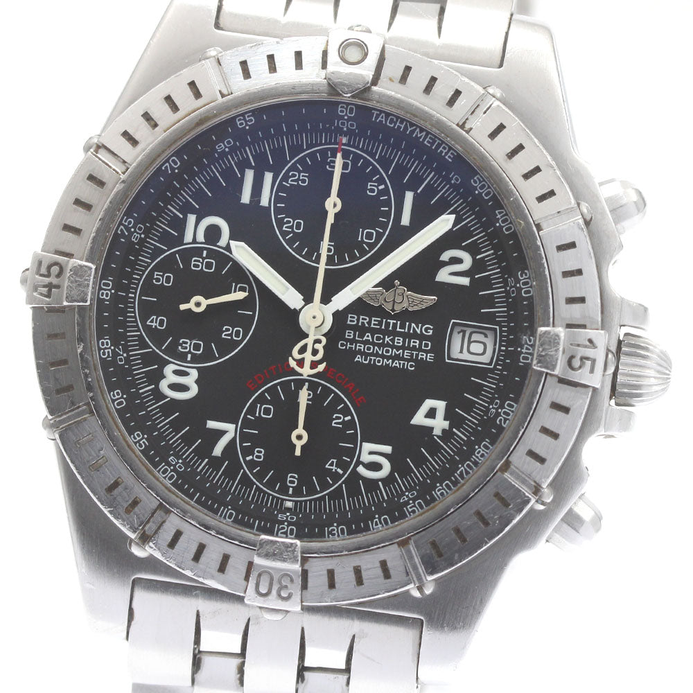 BREITLING Chronomat Blackbird A13353 Date black Dial Automatic Men's_872434
