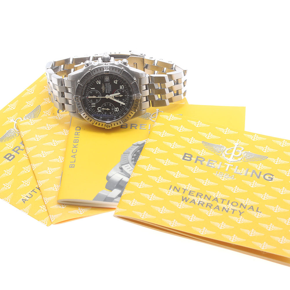 BREITLING Chronomat Blackbird A13353 Date black Dial Automatic Men's_872434