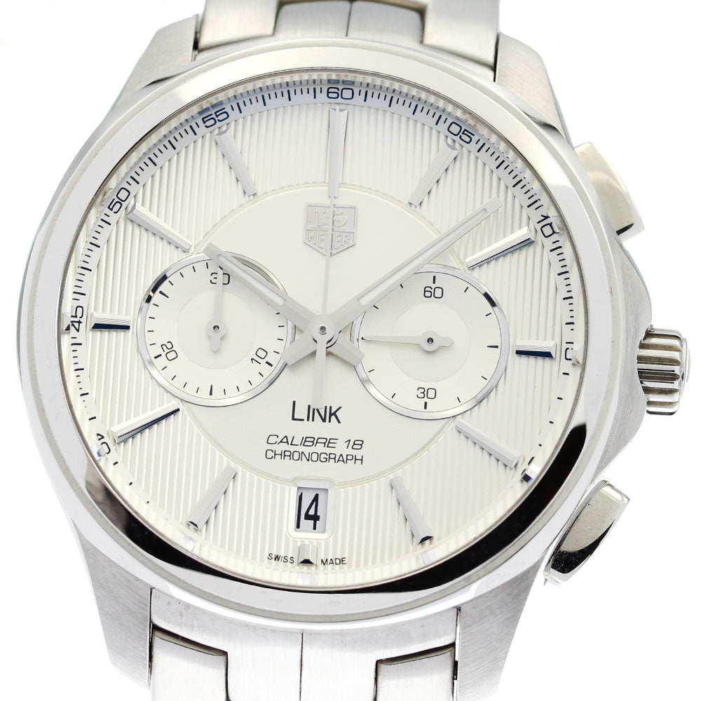 TAG HEUER Link CAT2111 Caliber 18 chronograph Silver Dial Automatic Men's_872445