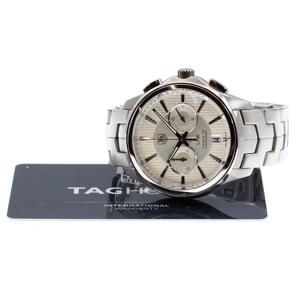 TAG HEUER Link CAT2111 Caliber 18 chronograph Silver Dial Automatic Men's_872445