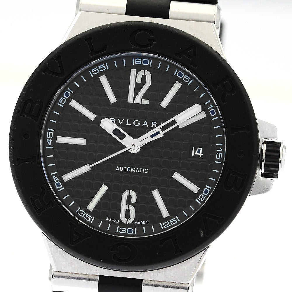 BVLGARI Diagono DG40SV Date Black Dial Automatic Men's Watch_872446