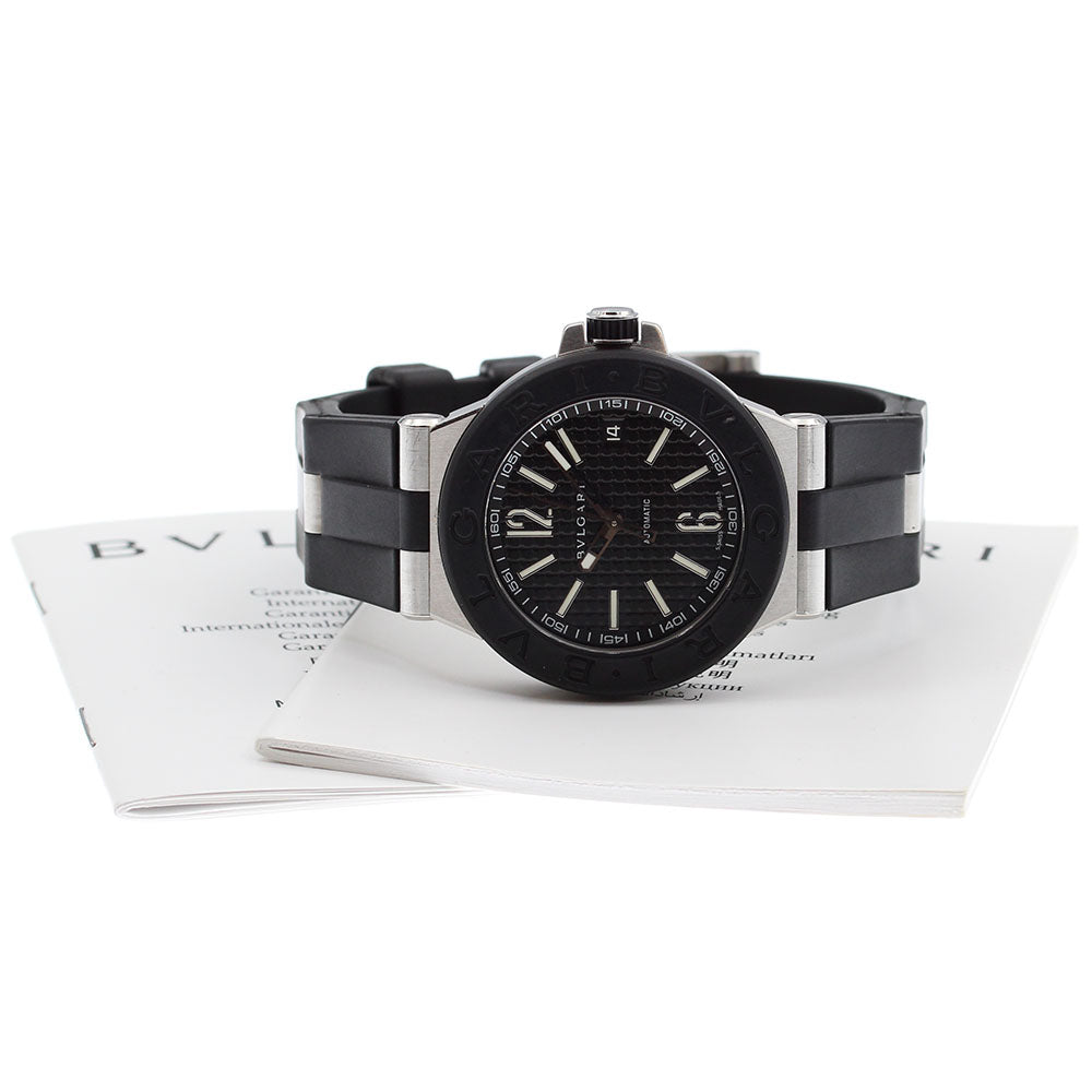 BVLGARI Diagono DG40SV Date Black Dial Automatic Men's Watch_872446
