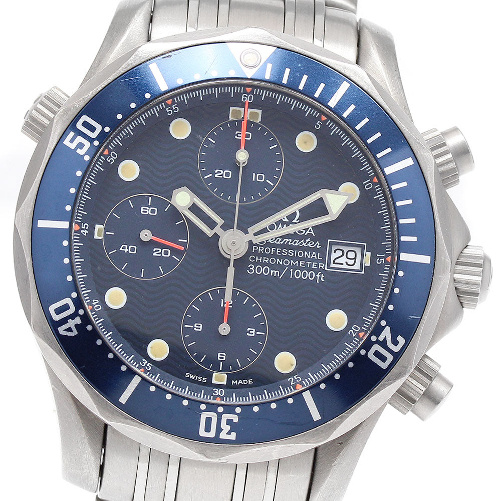 OMEGA Seamaster300 2298.80 Chronograph Navy Dial Automatic Men's Watch_872448
