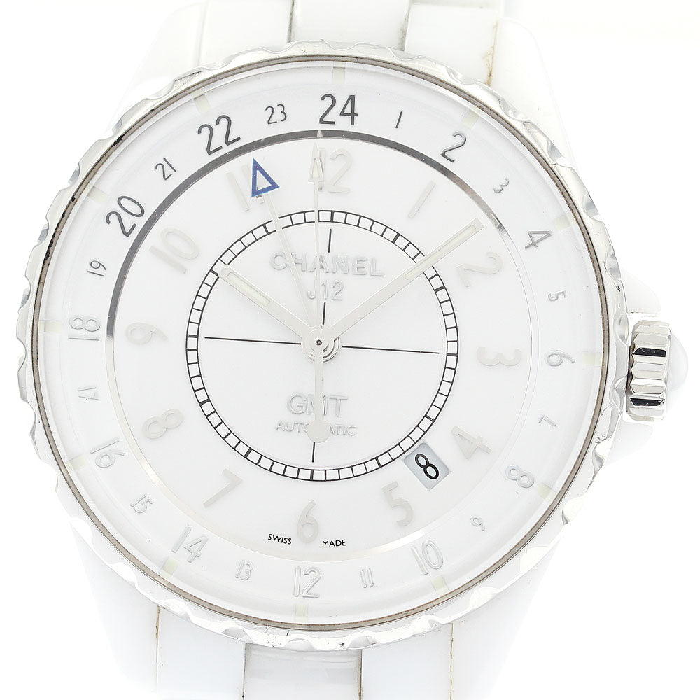 CHANEL J12 White Ceramic GMT white Dial Automatic Men's Watch_872457
