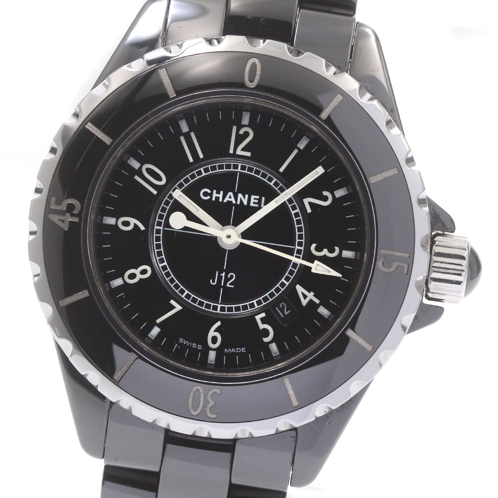 CHANEL J12 H0682 Date black ceramic black Dial Quartz Ladies Watch_872460