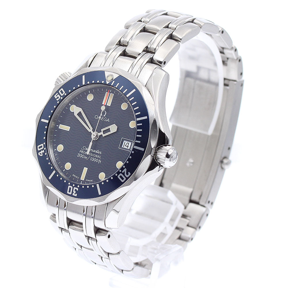 OMEGA Seamaster300 Professional 2561.80 Date Navy Dial Quartz Boy's Watch_872463