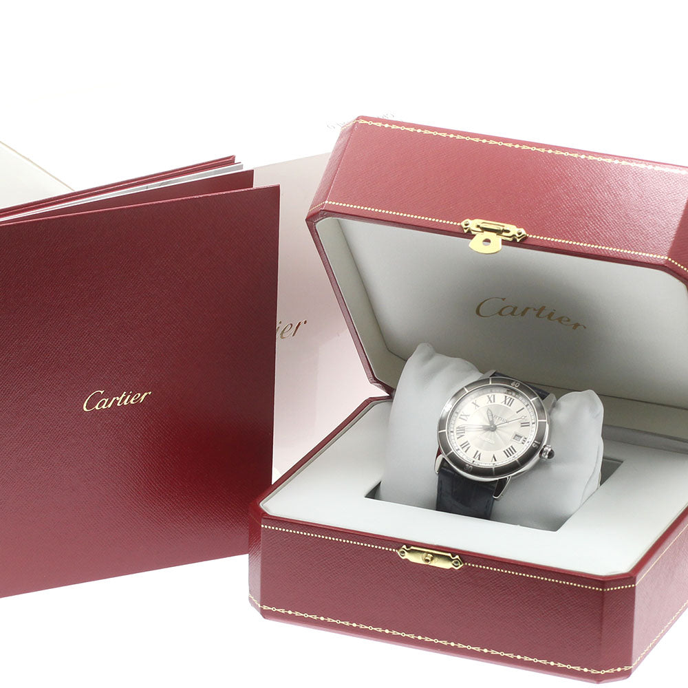 CARTIER Ronde Croisier de Cartier WSRN0002 Date Silver Dial Automatic Men's Watch_872489