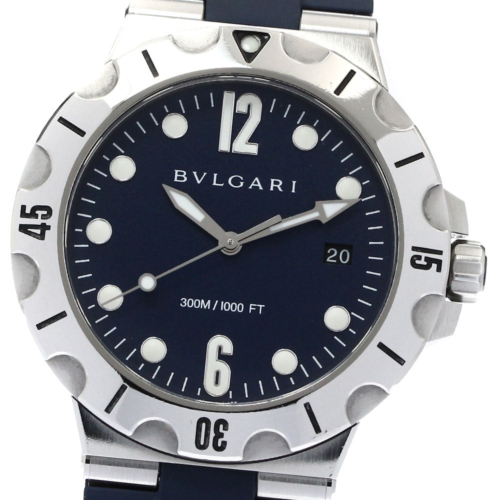 BVLGARI Diagono DP41SSD Date Navy Dial Automatic Men's Watch_872491