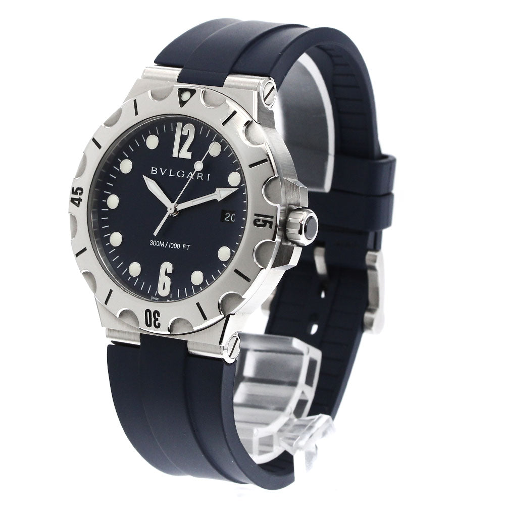 BVLGARI Diagono DP41SSD Date Navy Dial Automatic Men's Watch_872491