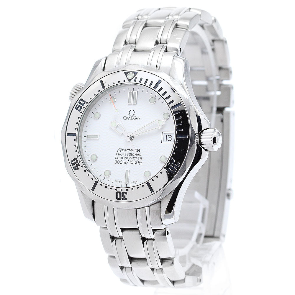 OMEGA Seamaster300 2552.20 Date White Dial Automatic Boy's Watch_872503