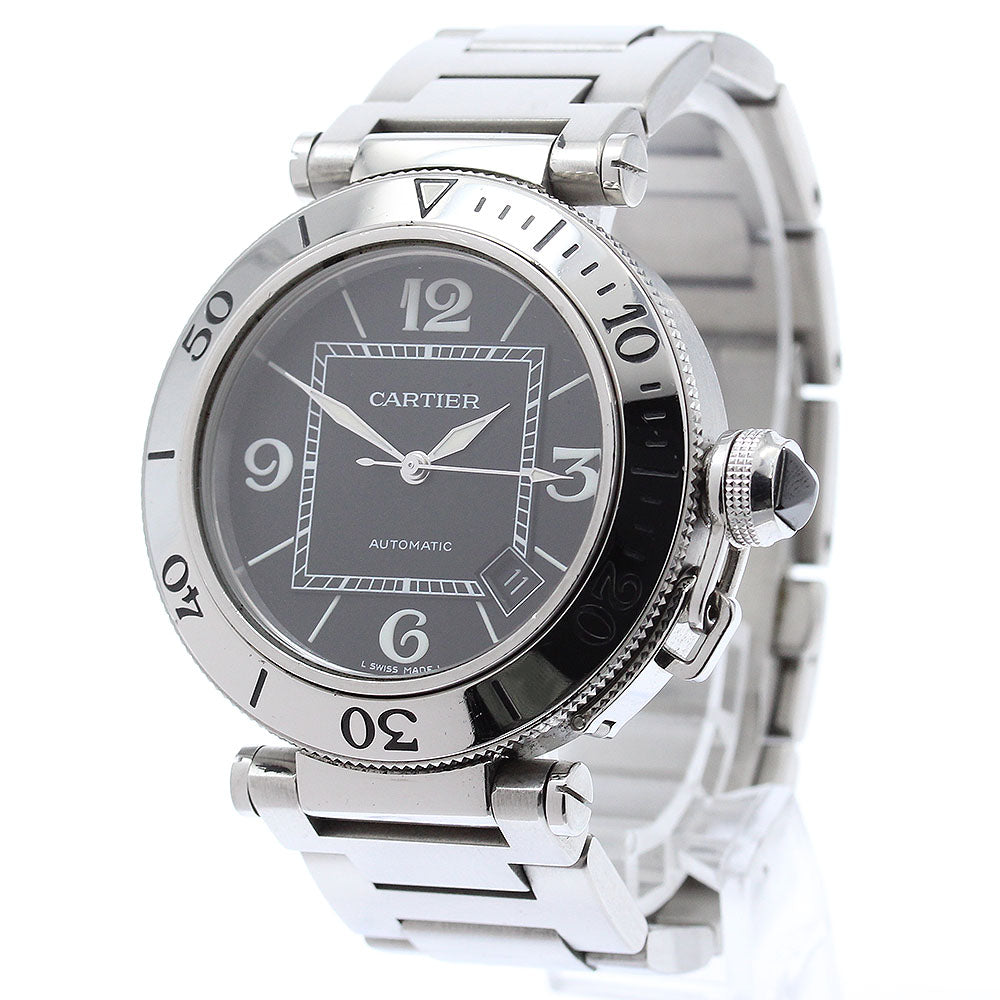 CARTIER Pacha Sea timer W31077M7 Date black Dial Automatic Men's Watch_872506