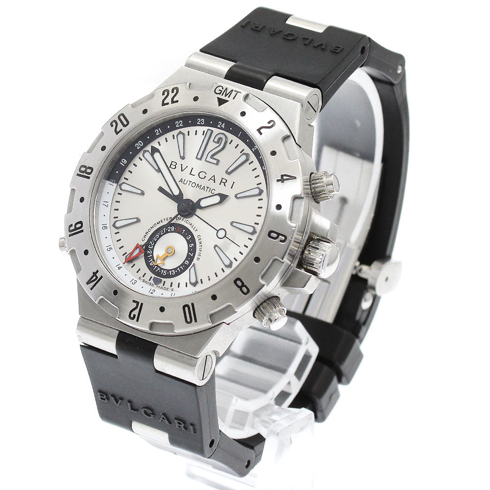 BVLGARI Diagono GMT40S GMT date Silver Dial Automatic Men's Watch_872511
