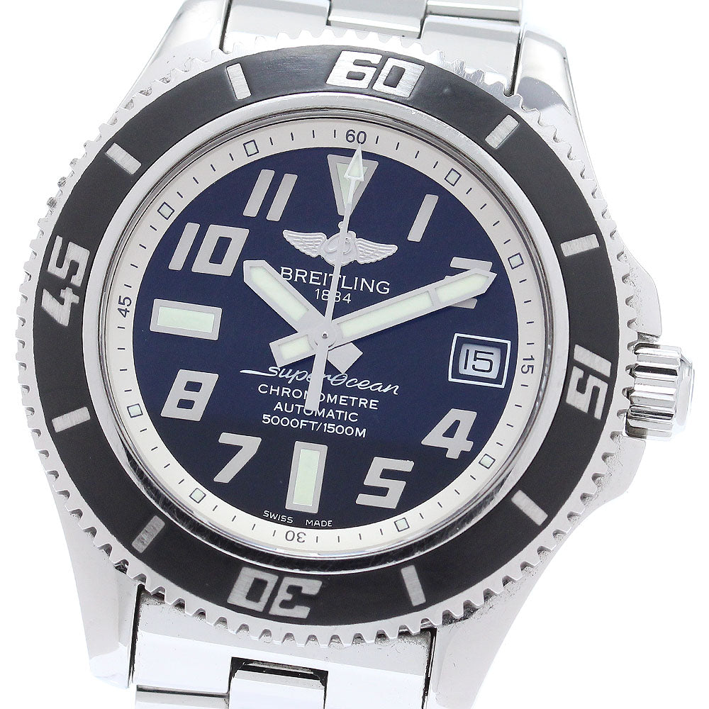 BREITLING Super Ocean 42 A17364 Date Black Dial Automatic Men's Watch_872521